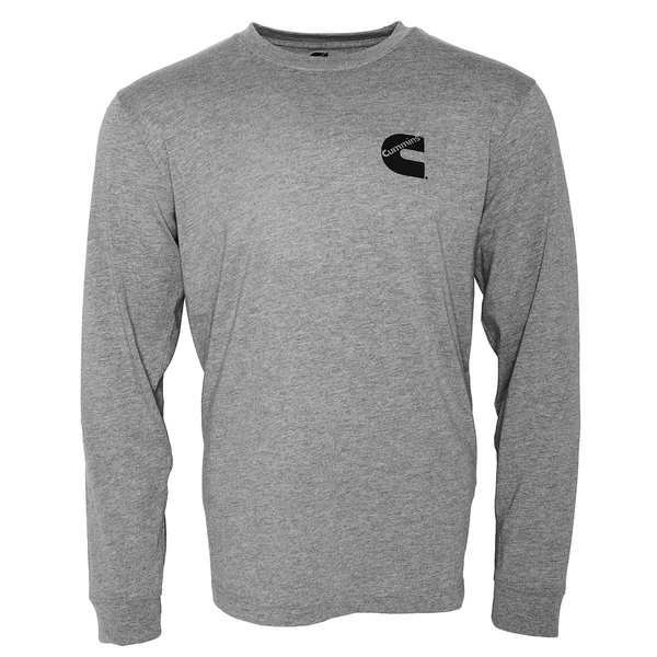 Cummins Long Sleeve Tee Mens Htr Gry  Sm CMN4782